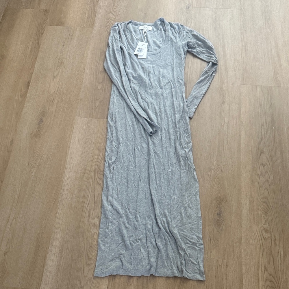 L*Space Heather Gray Long Sleeve Dress